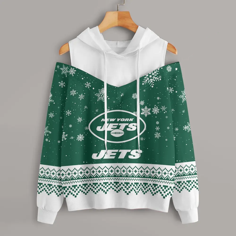 Athleworld NYJ Women Texture Oversize Sweatshirt NDD CTND