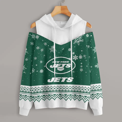 Athleworld NYJ Women Texture Oversize Sweatshirt NDD CTND