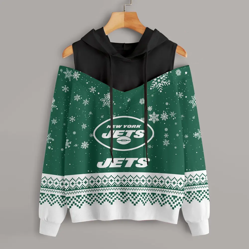 Athleworld NYJ Women Texture Oversize Sweatshirt NDD CTND