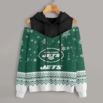 Athleworld NYJ Women Texture Oversize Sweatshirt NDD CTND