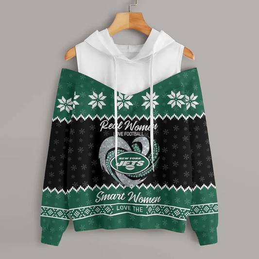 Athleworld NYJ Women Texture Oversize V2 Sweatshirt NDD CTND