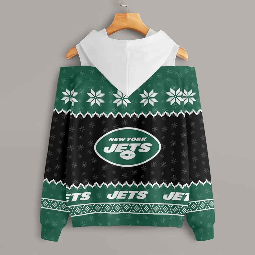 Athleworld NYJ Women Texture Oversize V2 Sweatshirt NDD CTND