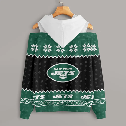 Athleworld NYJ Women Texture Oversize V2 Sweatshirt NDD CTND