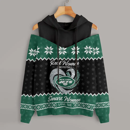 Athleworld NYJ Women Texture Oversize Sweatshirt NDD CTND