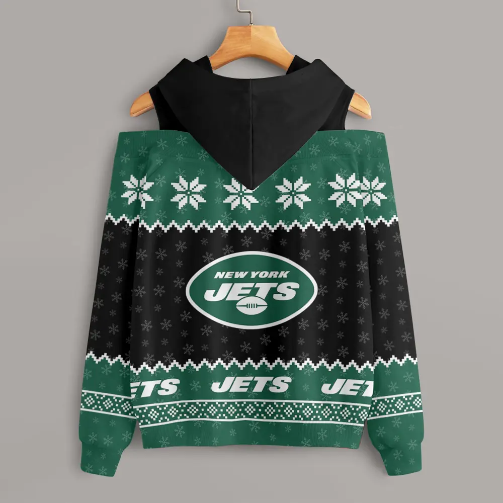 Athleworld NYJ Women Texture Oversize V2 Sweatshirt NDD CTND