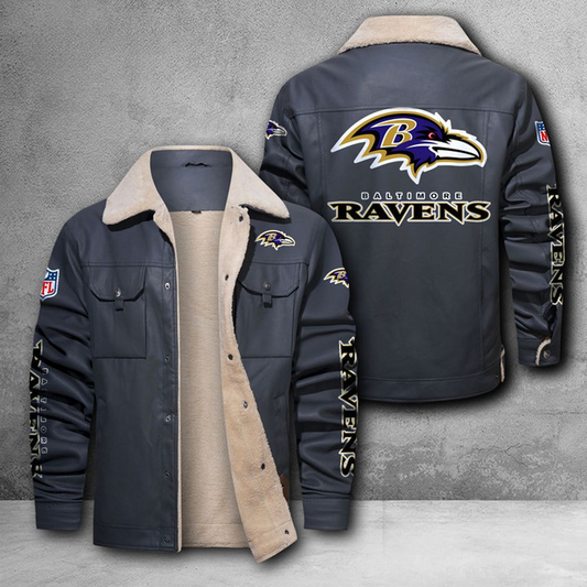 BAL X NFL LEATHER JACKET DATND THUONGNH
