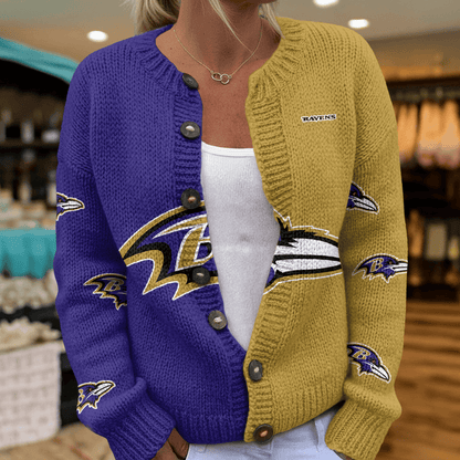 BAL x NFL Cardigan Sweatshirt With Button v1  DatND DVT