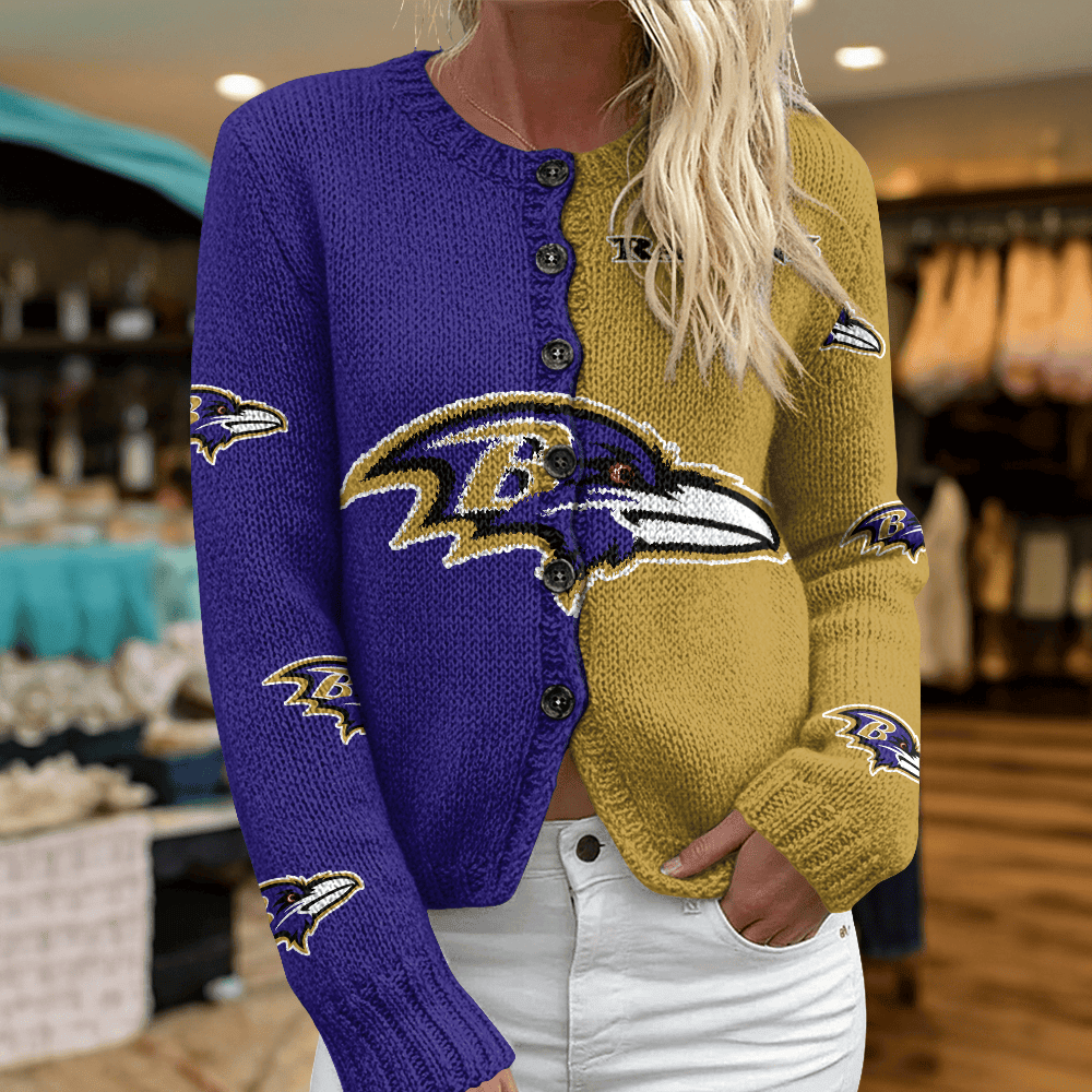 BAL x NFL Cardigan Sweatshirt With Button v1  DatND DVT