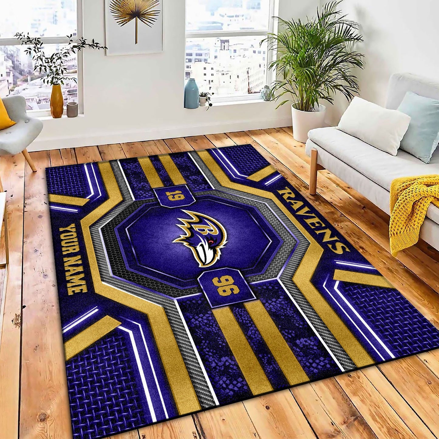 BAL x NFL Custom Rug DatND DVT