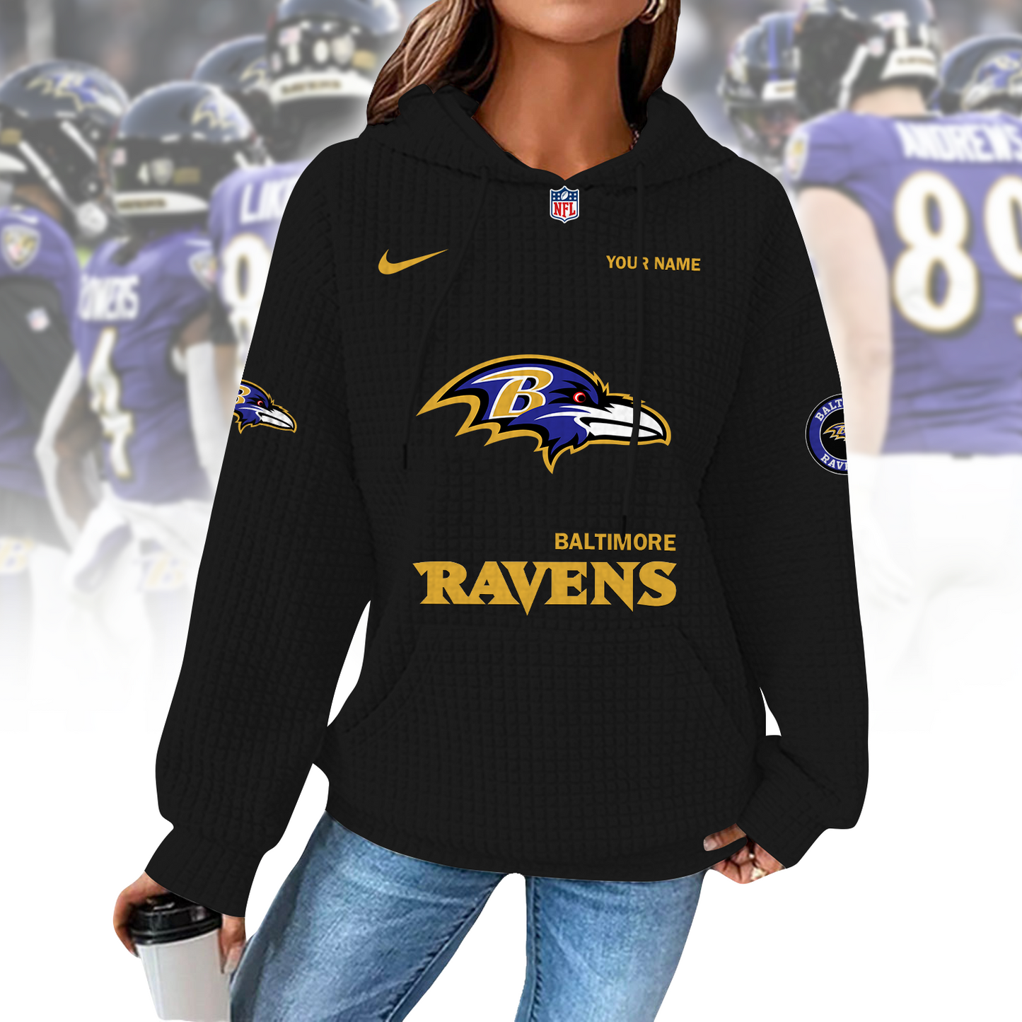 BAL x NFL Waffle Hoodie  0310 DatND DVT