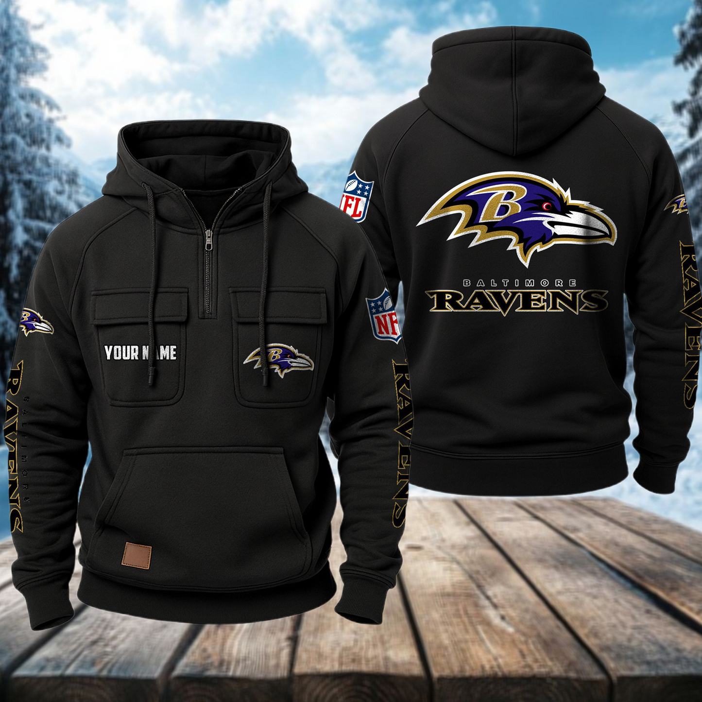 BAL x NFL Premium Hoodie DATND TANTD