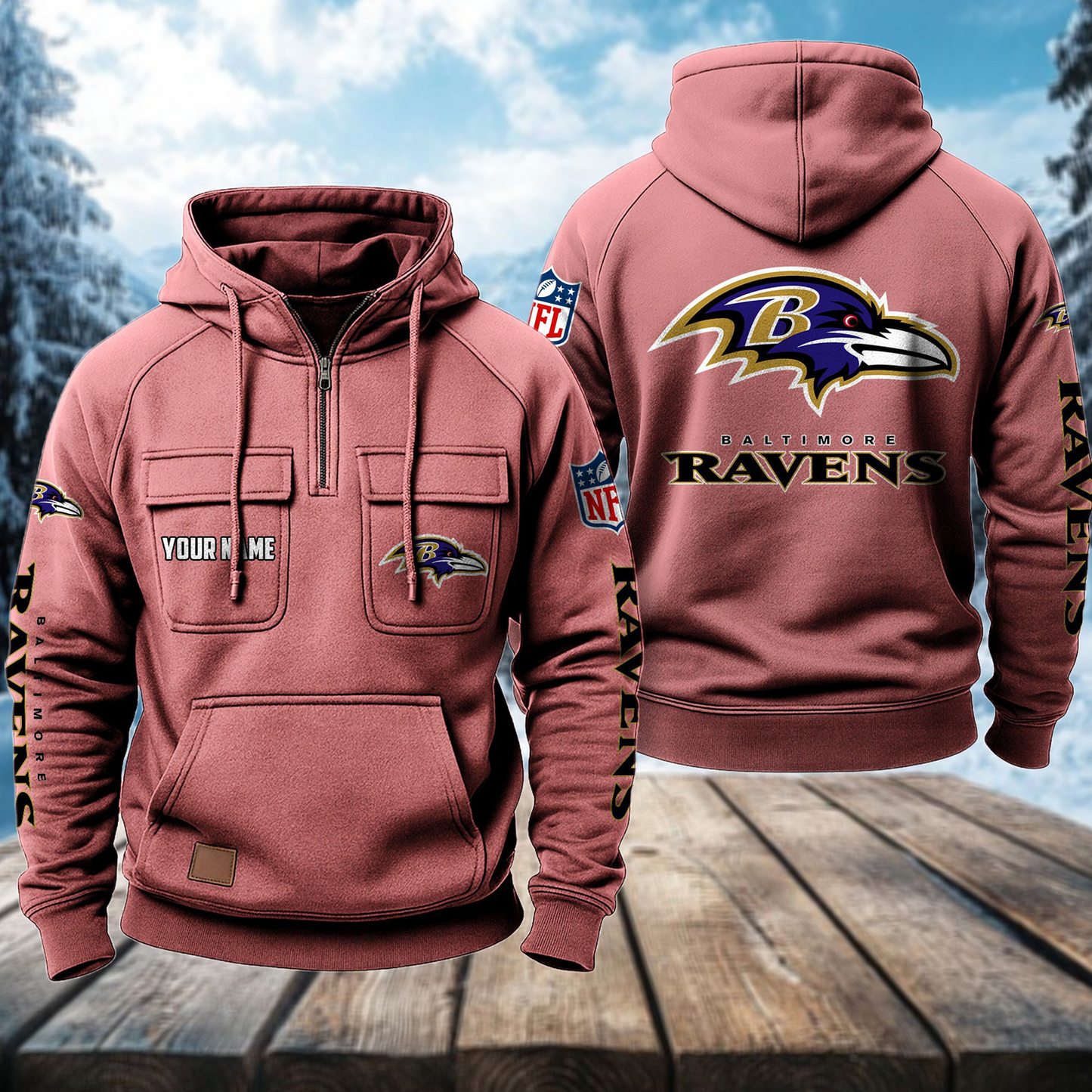 BAL x NFL Premium Hoodie DATND TANTD