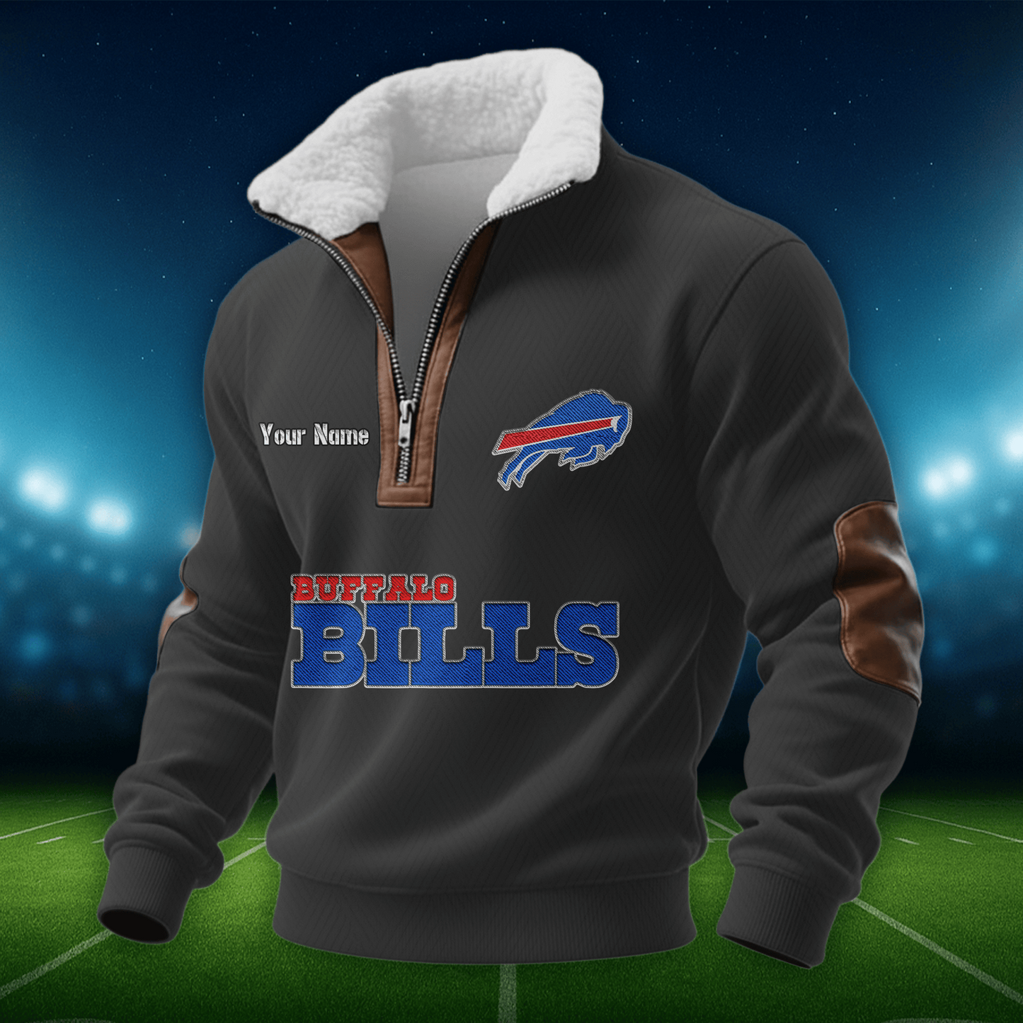 BB NFL Men Fur Collar Sweatshirt DDT CTND