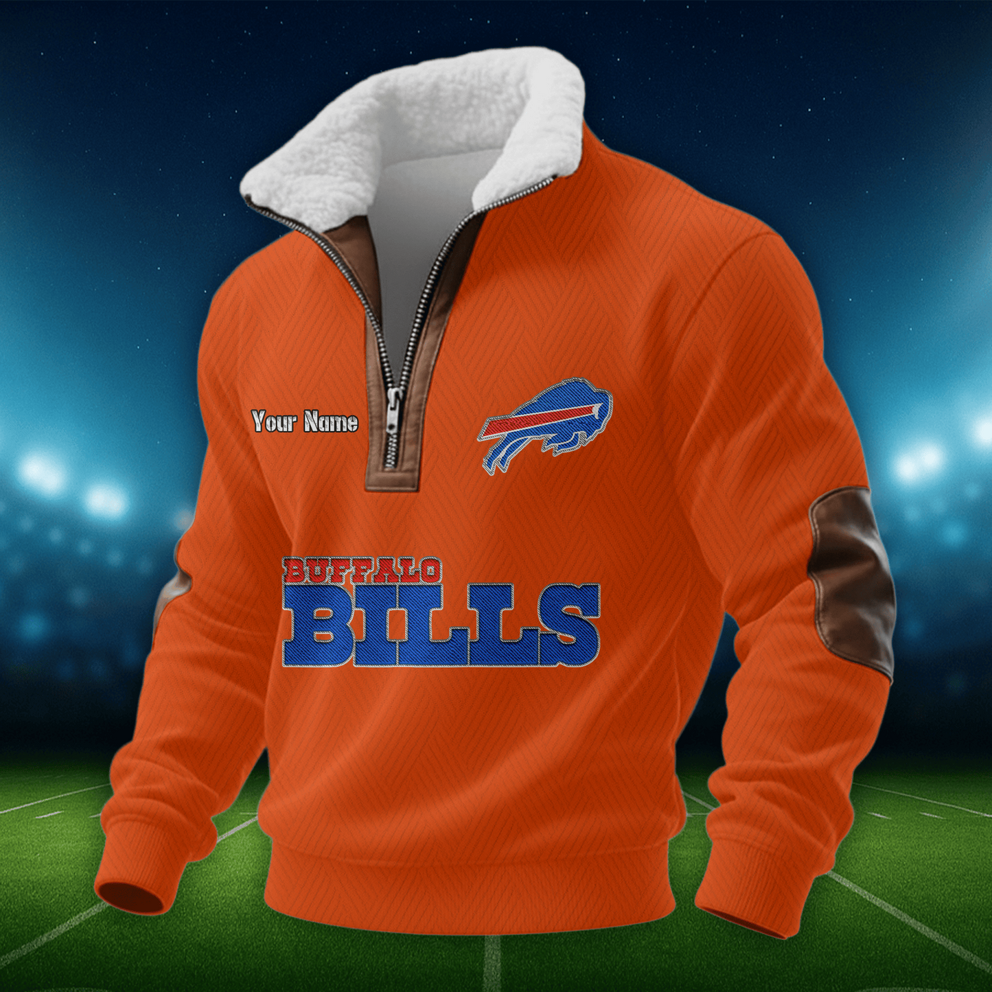 BB NFL Men Fur Collar Sweatshirt DDT CTND