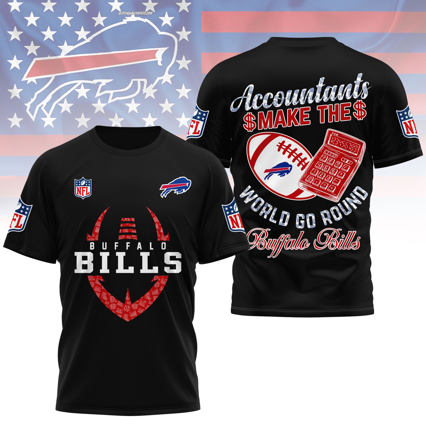 BB Premium NFL Accountant Pride Fan 3D Shirt DDT CTND