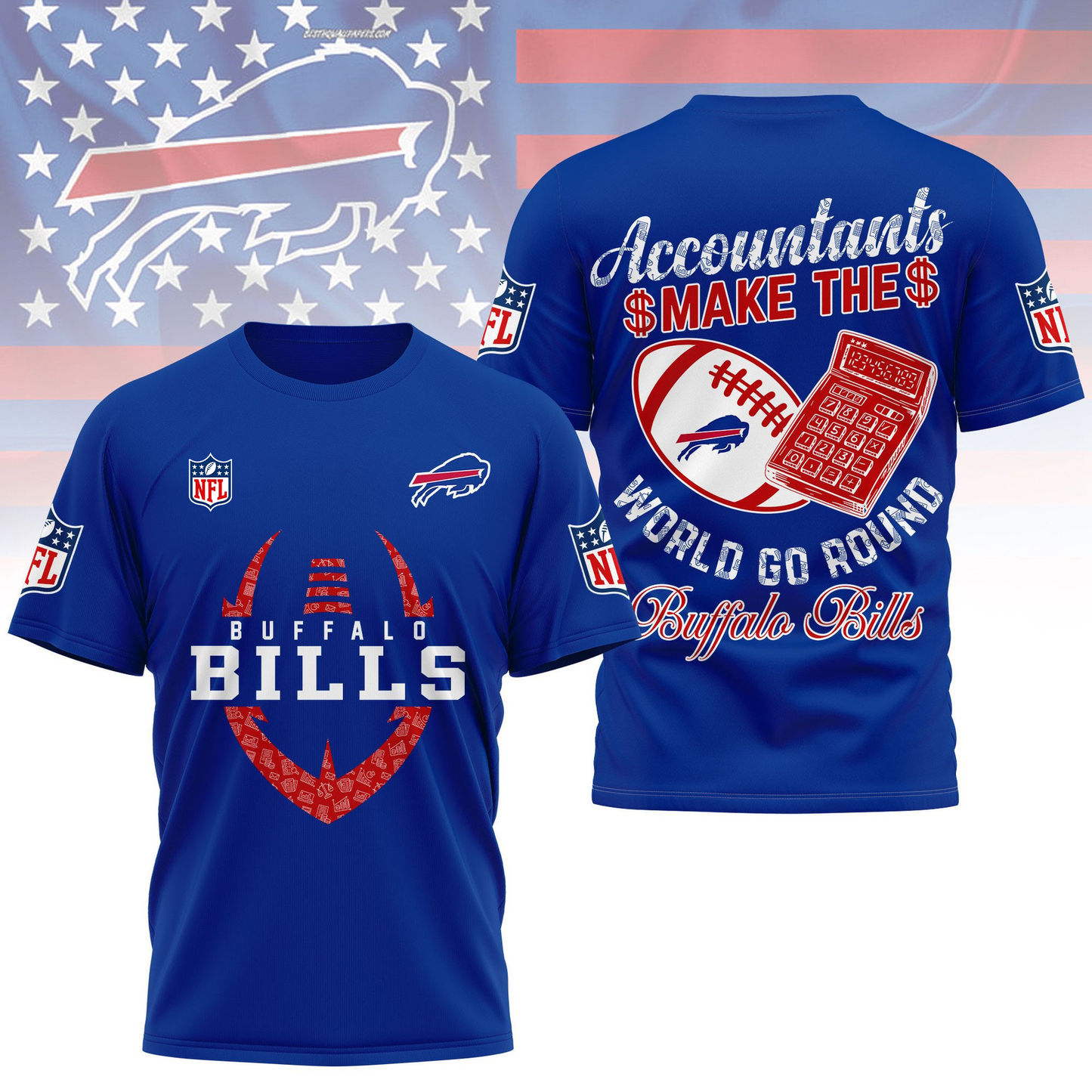 BB Premium NFL Accountant Pride Fan 3D Shirt DDT CTND