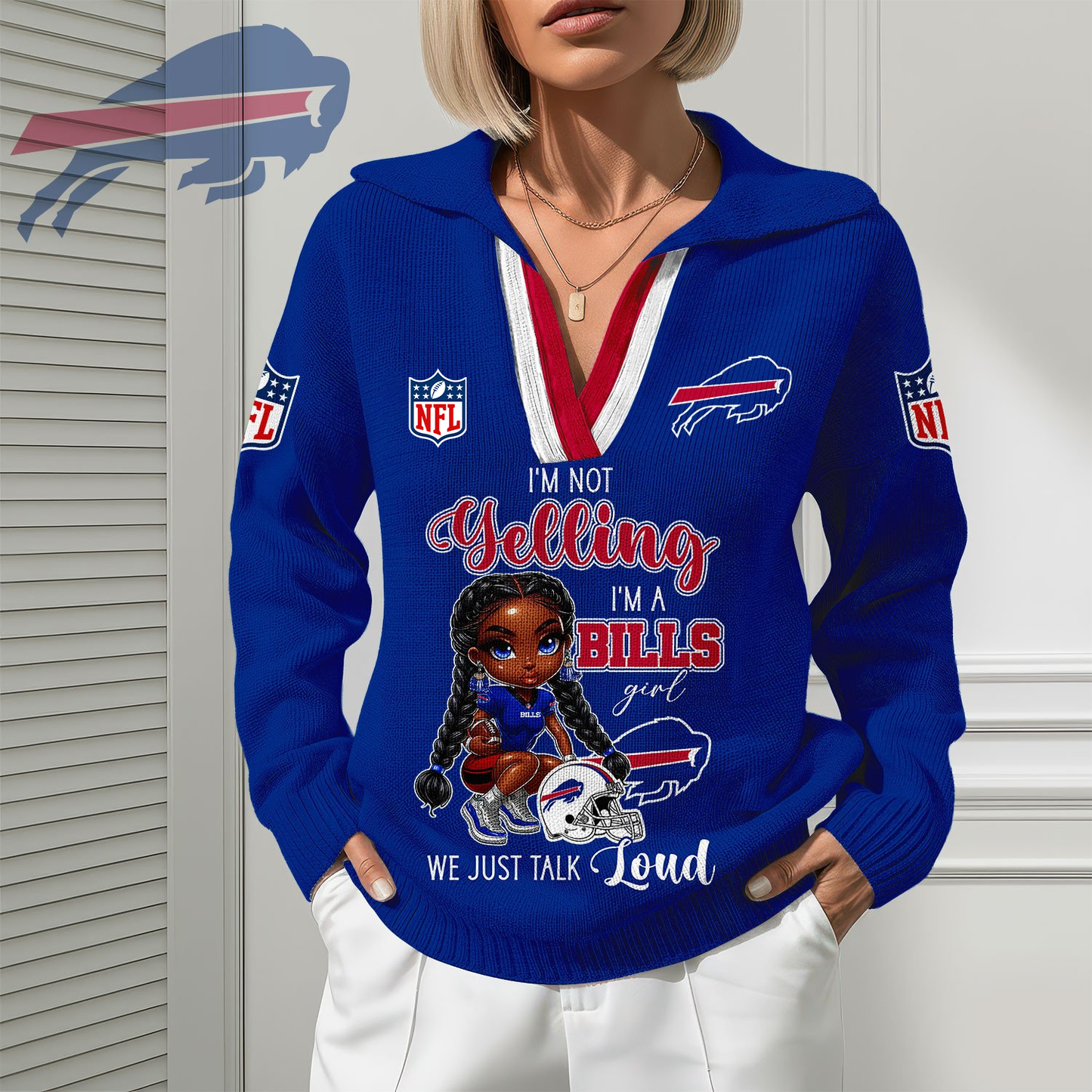 BB Premium NFL Fan Classic Knit Pullover DDT CTND
