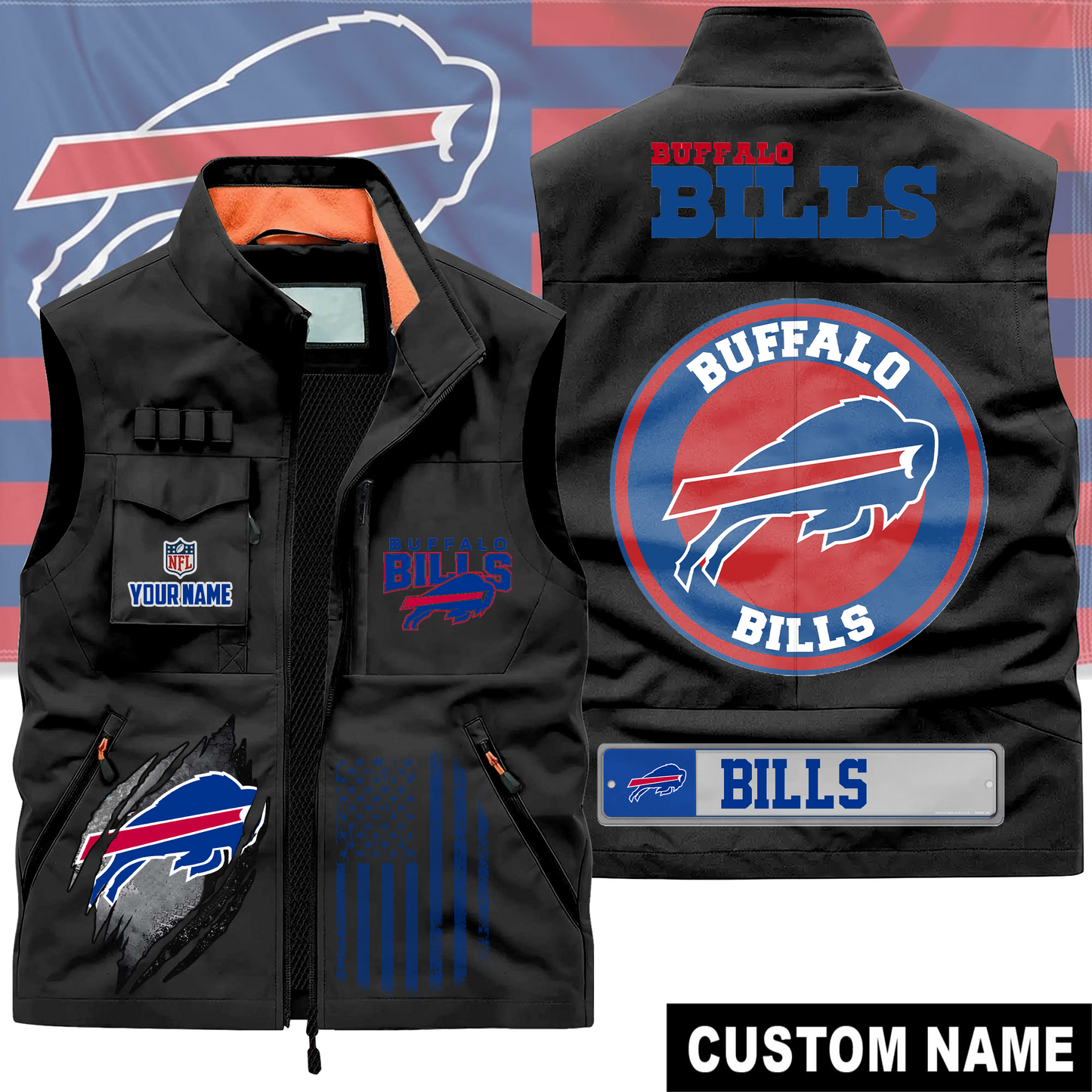 BB Premium NFL Fishing Vest DDT CTND