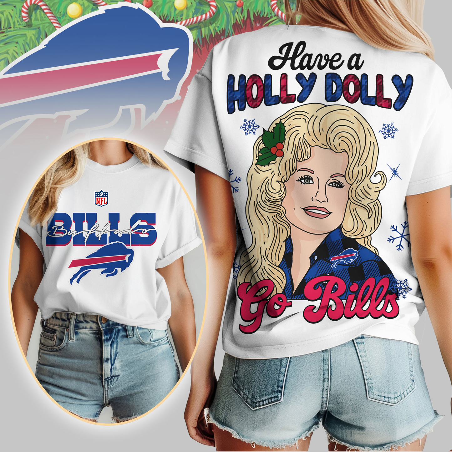 BB Premium NFL Have A Holly Dolly Women Shirt DDT CTND