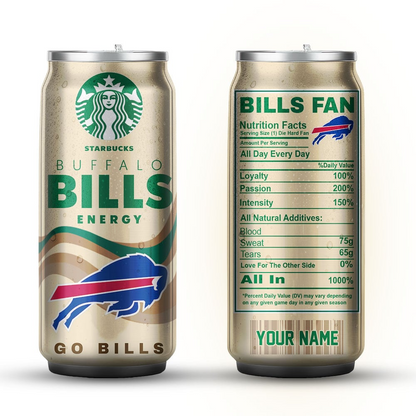 BB Premium NFL Starbucks Energy Can Tumbler DDT  NTL