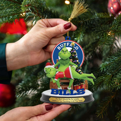 BB Premium NFL x Grinch Acrylic Ornament DDT NTL