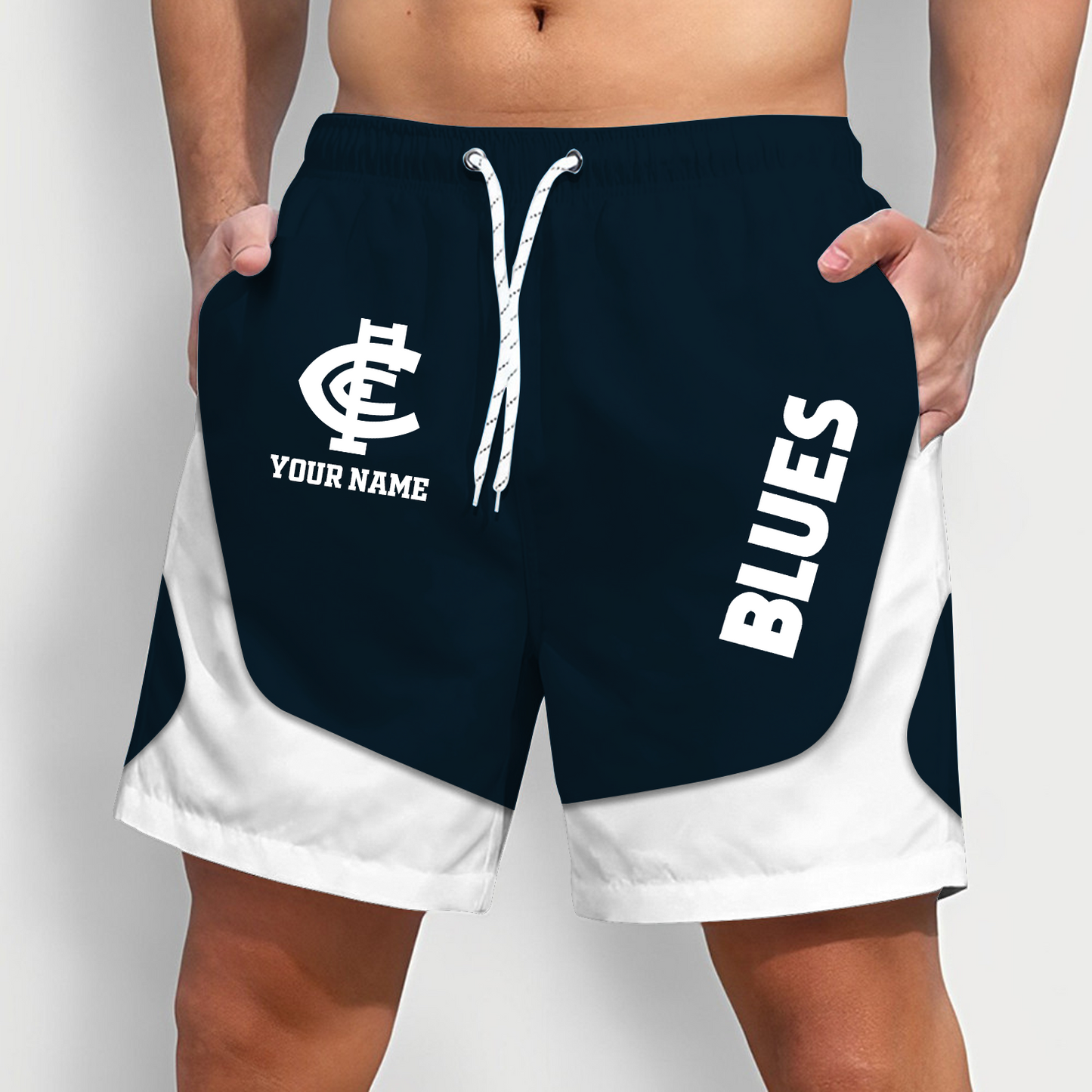 BLU x AFL Team Special Short Pants For Men Custom Name Gifts DATND TANTD