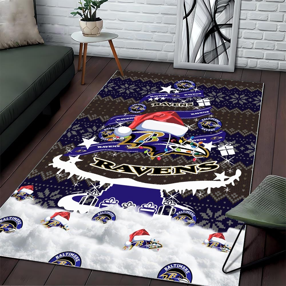 BR NFL Chrismas Carpet Rug DDT NTL