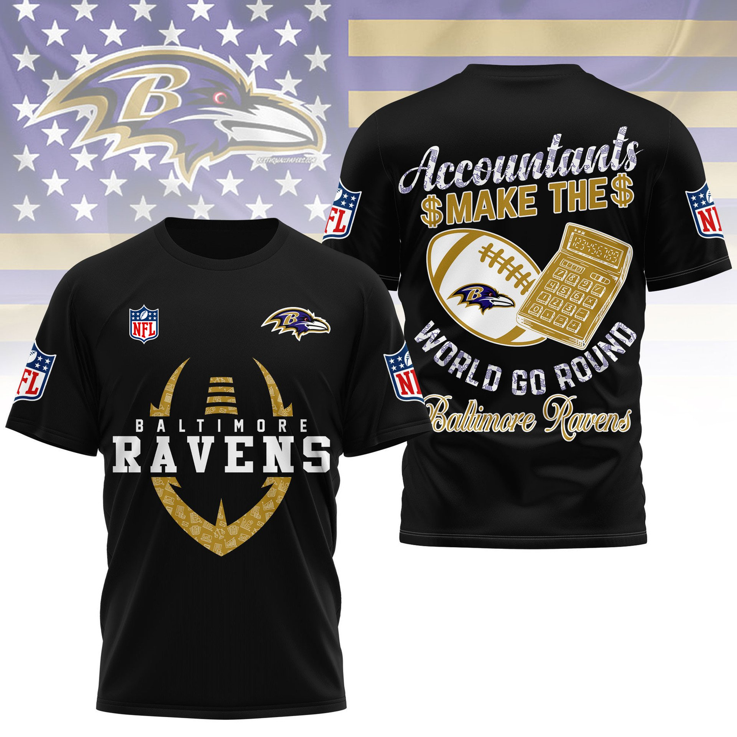 BR Premium NFL Accountant Pride Fan 3D Shirt DDT CTND