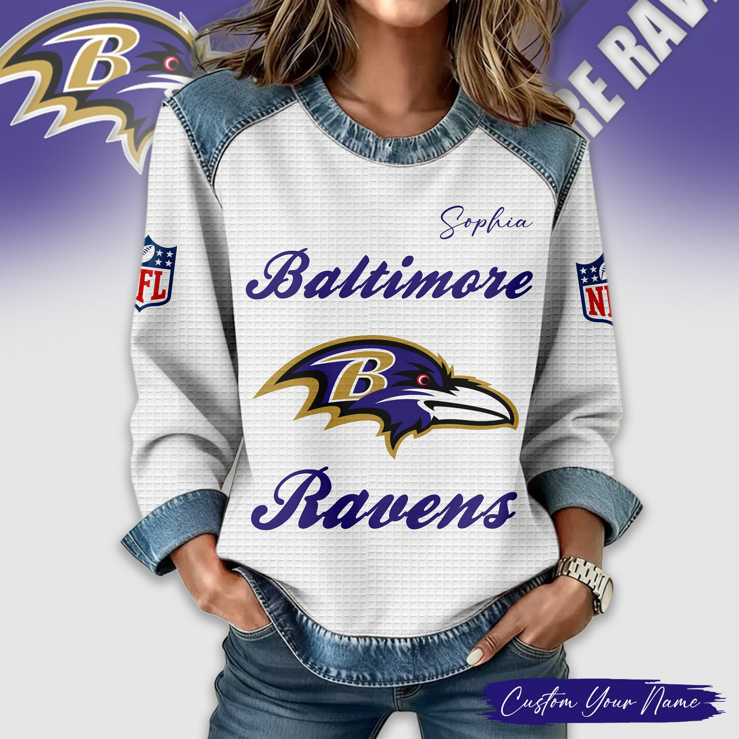 BR Premium NFL Print Casual Sweatshirt DDT CTND