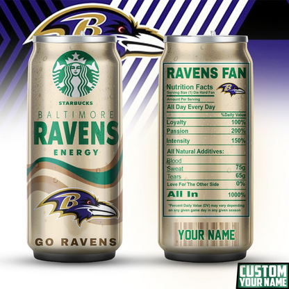 BR Premium NFL Starbucks Energy Can Tumbler DDT  NTL