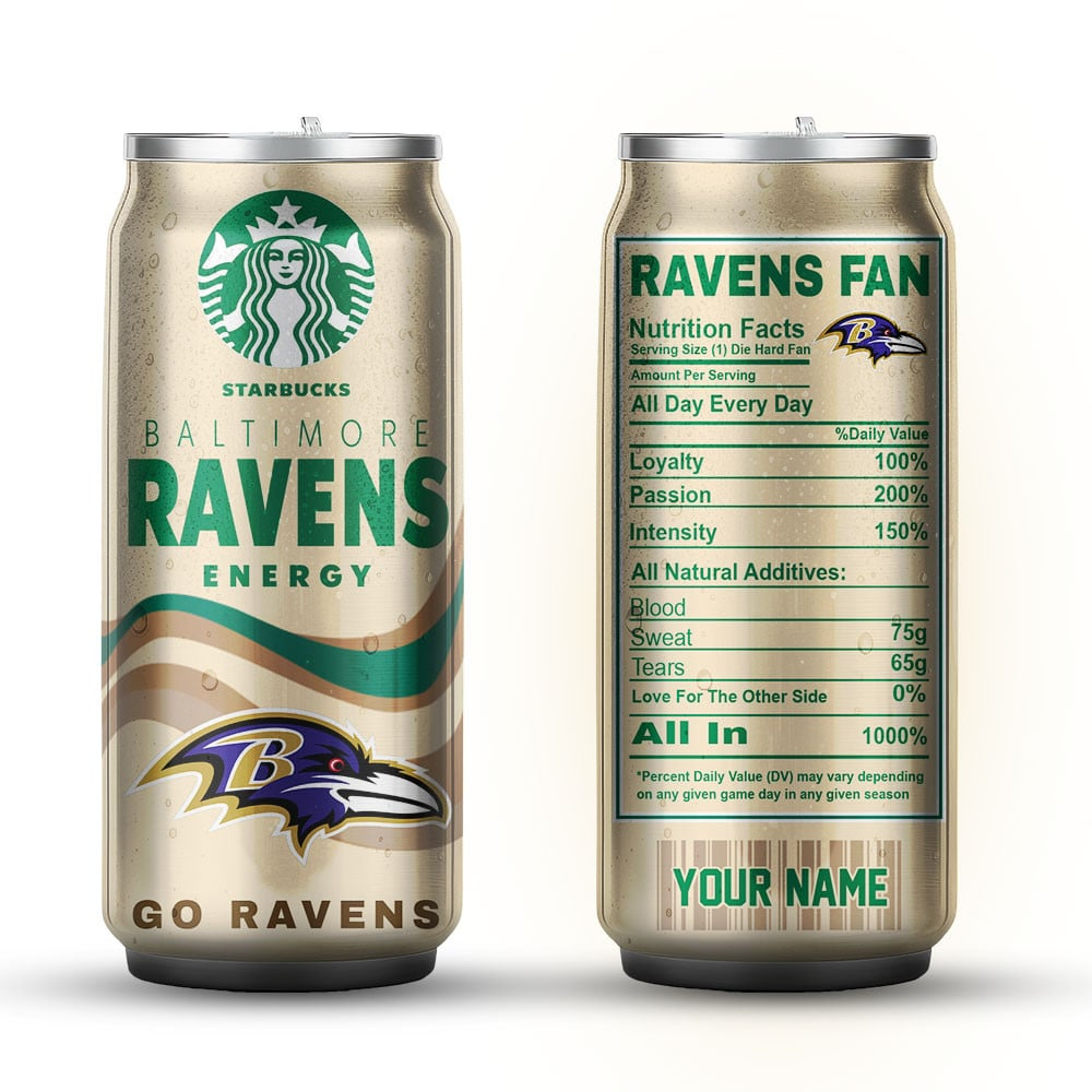 BR Premium NFL Starbucks Energy Can Tumbler DDT  NTL