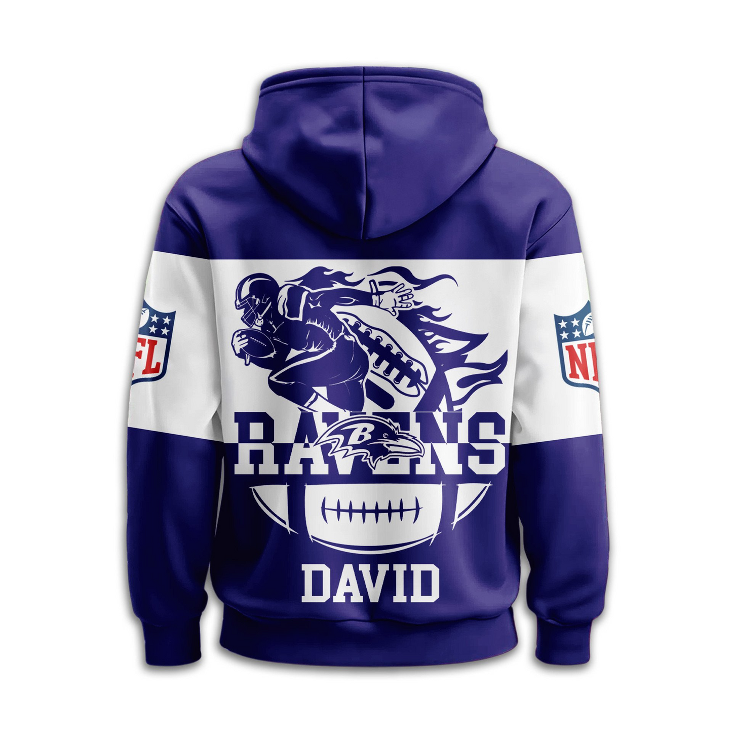 BR Premium NFL Touchdown Spirit Personalized Hoodie DDT CTND