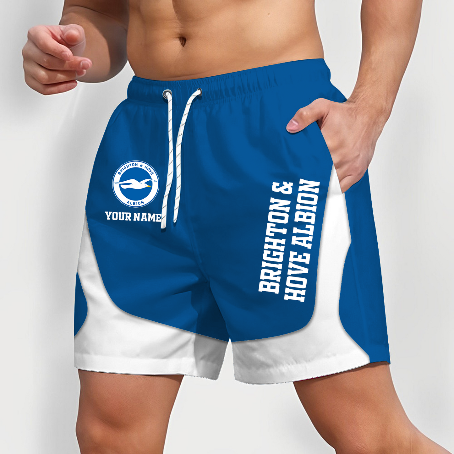 BRI x EPL Team Special Short Pants For Men Custom Name Gifts DATND TANTD