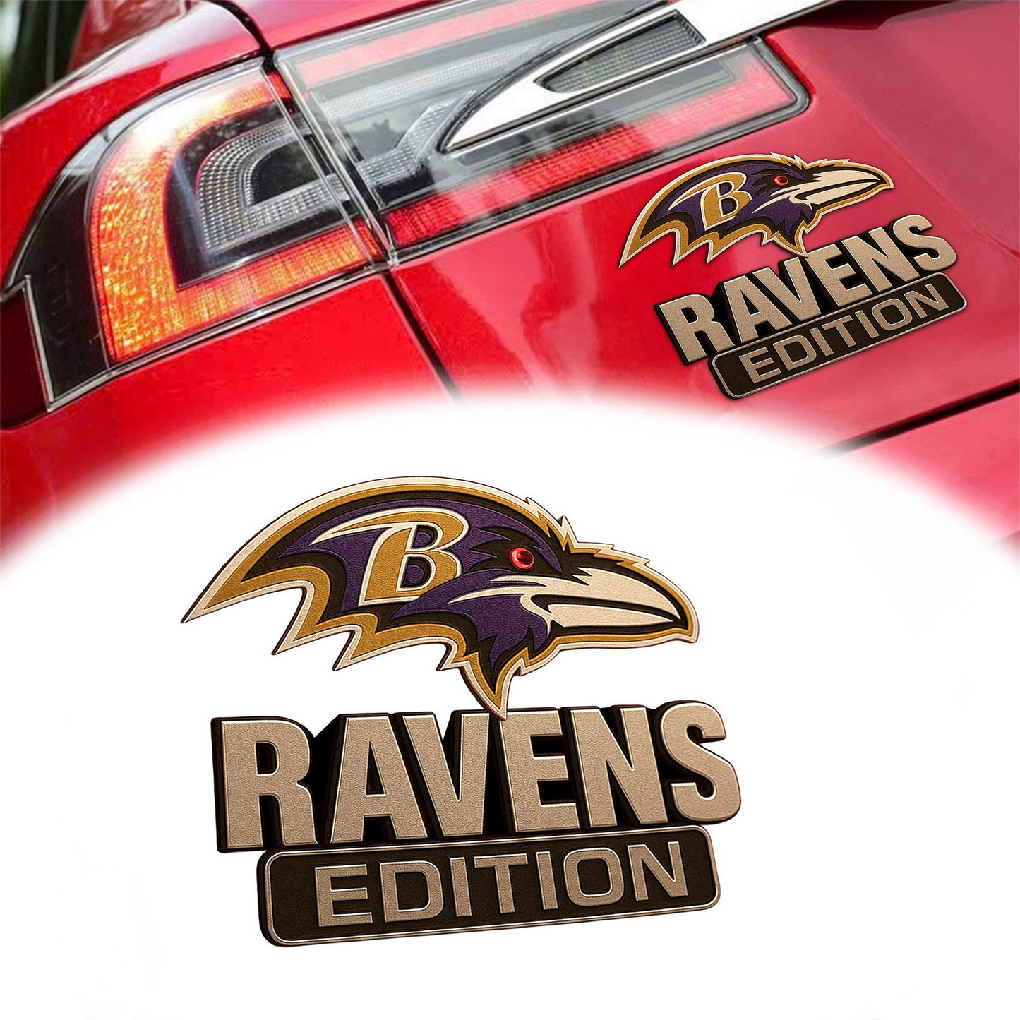 BR Premium 3D Car Name Badge DDT TTV