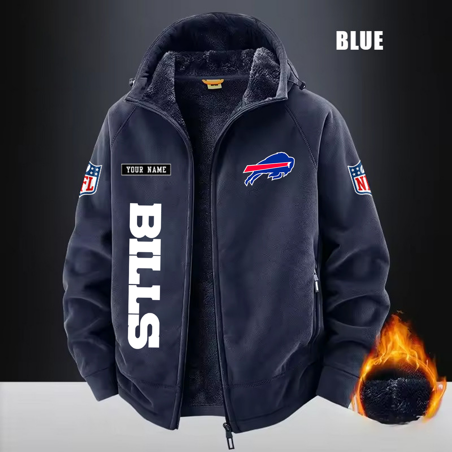 BUF x NFL 3D Half-zip Hoodie DATND TANTD