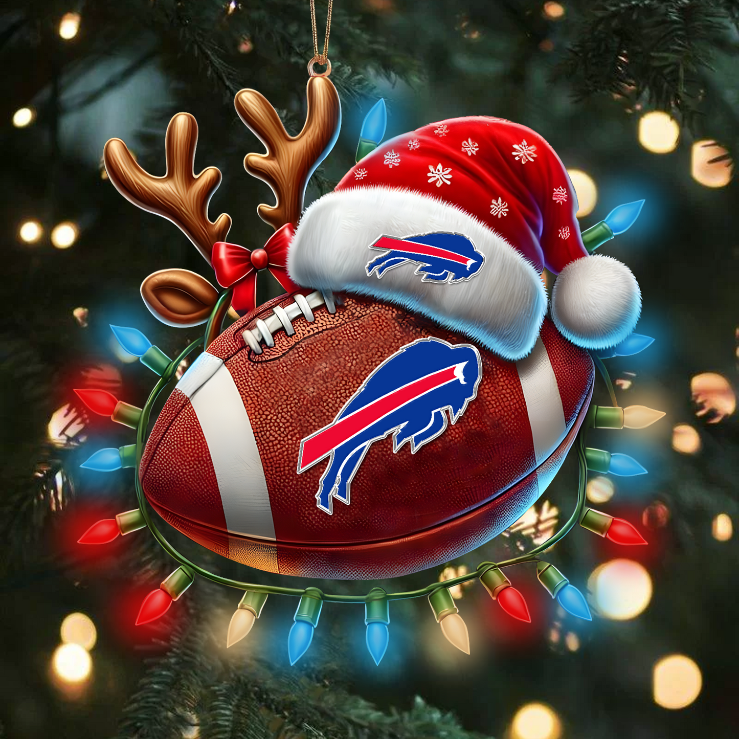 BUF x NFL Christmas Lights Football Ornament 0110 DatND ThuongNH