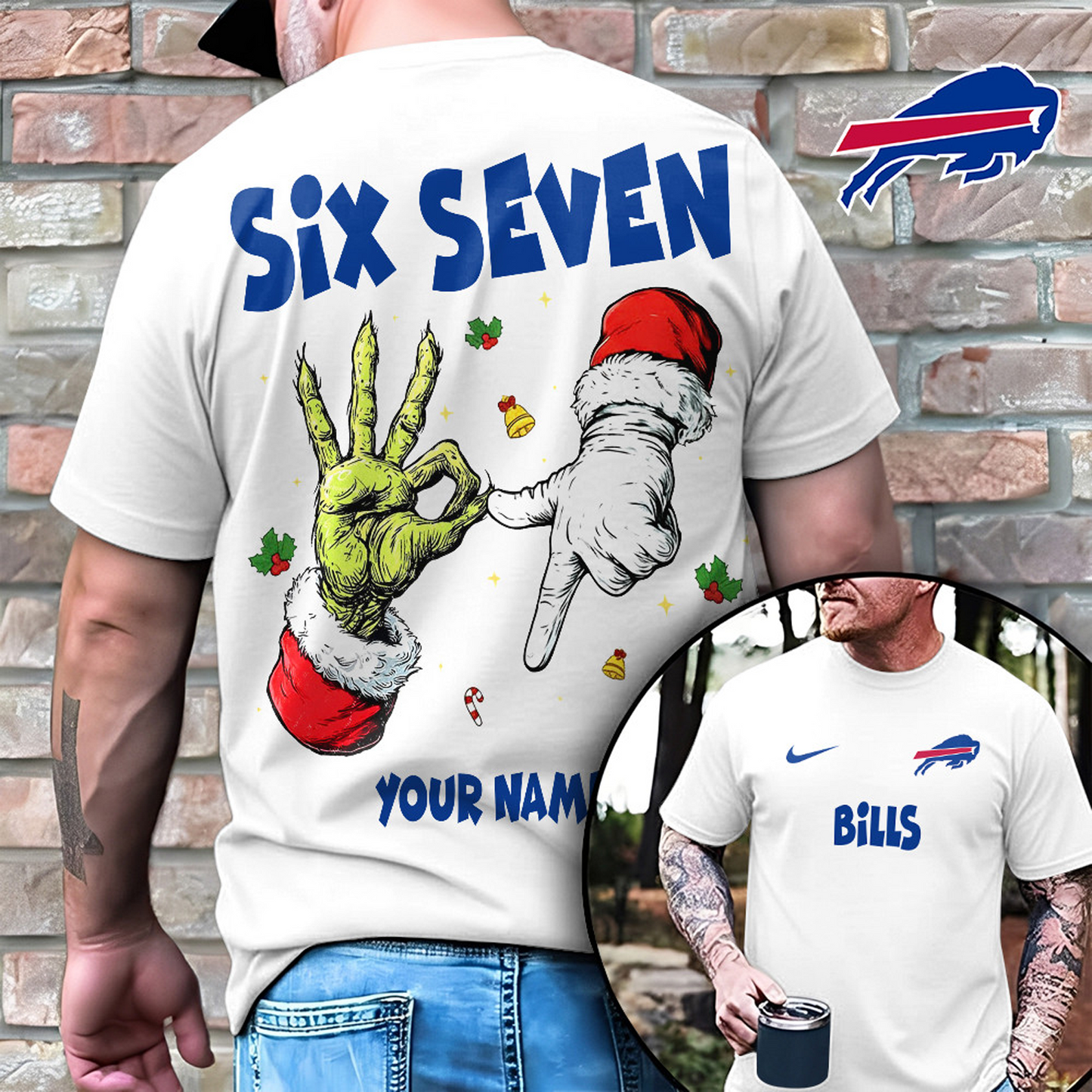 BUF x NFL Funny Six Seven Hot Trend Tshirt Custom Any Name DATND TANTD