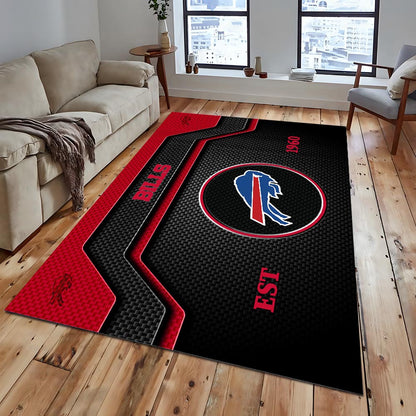 BUF x NFL Modern Sports Living Room Rug DatND DVT