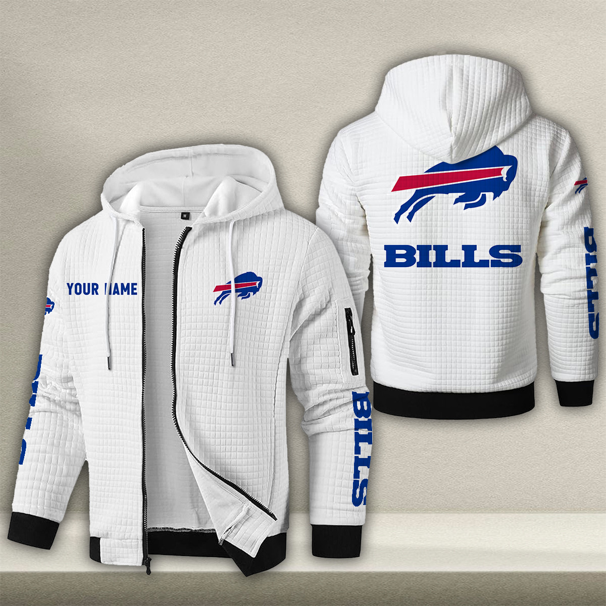 BUF x NFL Quilted Zip Hoodie DatND DVT