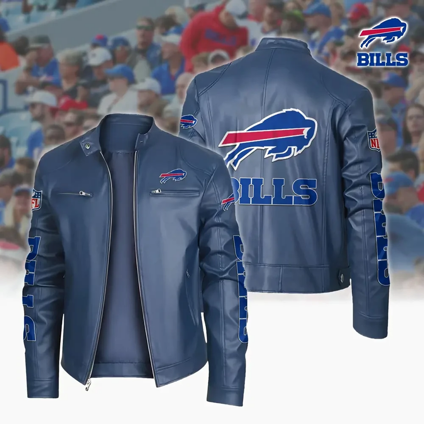 BUF x NFL Sport Leather Jacket DATND TANTD