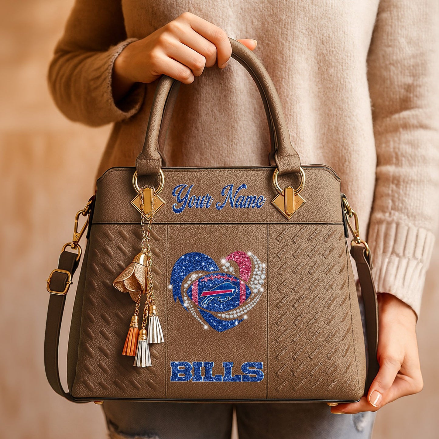 BUF x NFL Zip Handbag 0811 DatND DVT