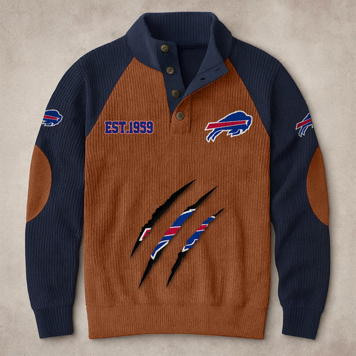 BUF X NFL corduroy colorblock long sleeves V1 NAK THUONGNH