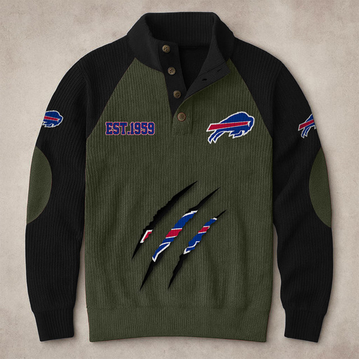 BUF X NFL corduroy colorblock long sleeves V1 NAK THUONGNH