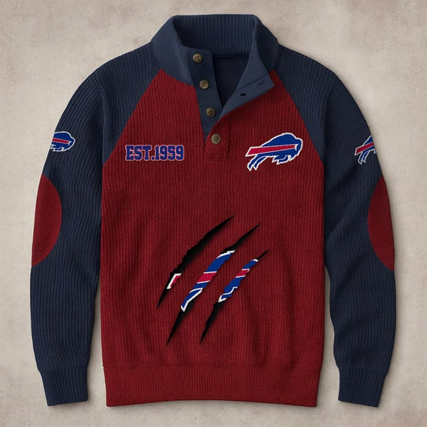 BUF X NFL corduroy colorblock long sleeves V1 NAK THUONGNH