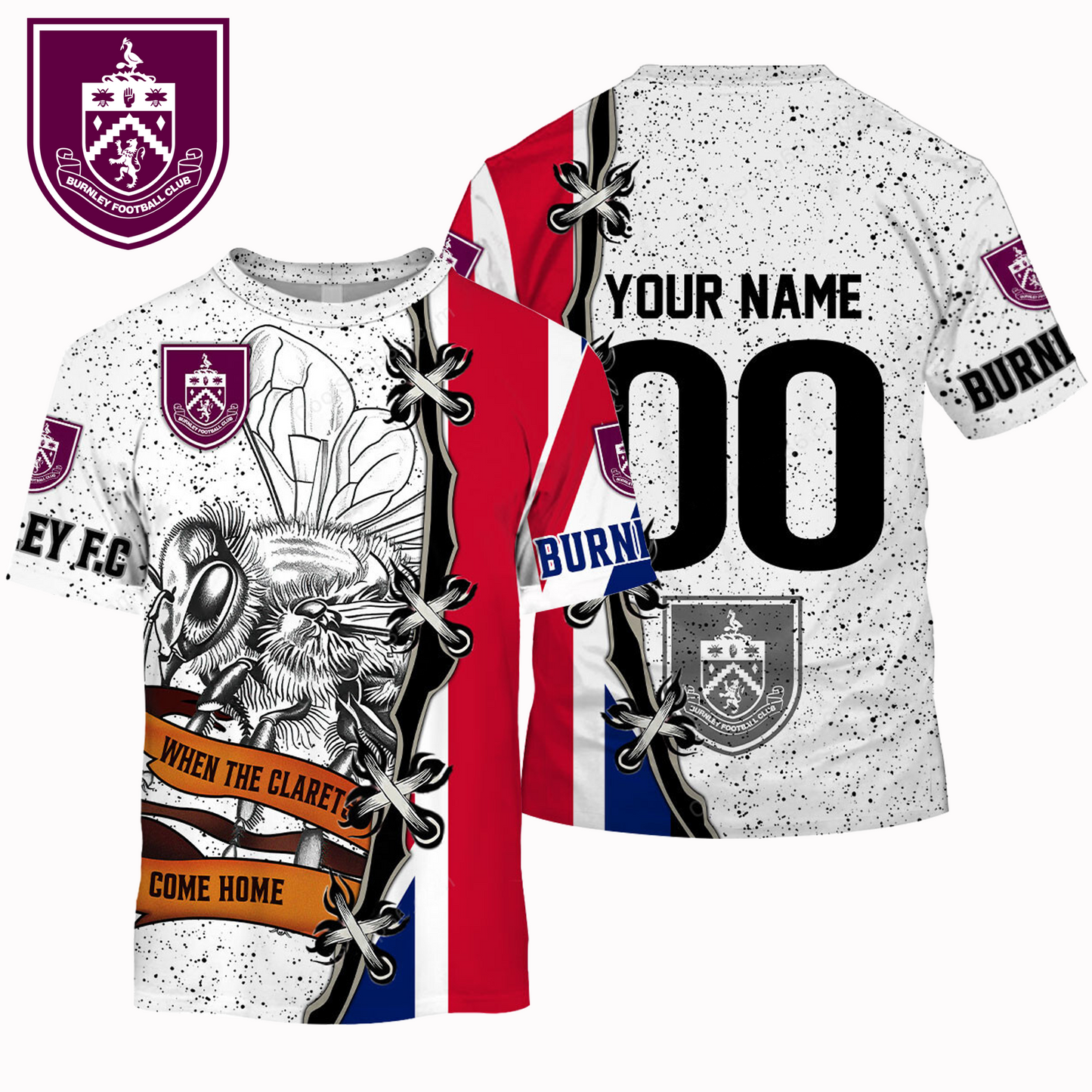 BUR x EPL UK Flag Mascot Design Shirt DDT CTND