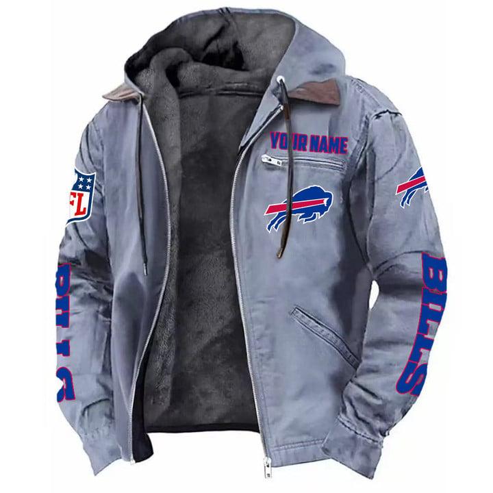 Buffalo Bills Hooded Cardigan Jacket  V1 NAK
