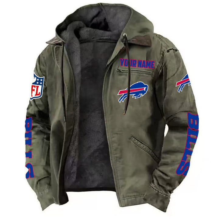 Buffalo Bills Hooded Cardigan Jacket  V1 NAK