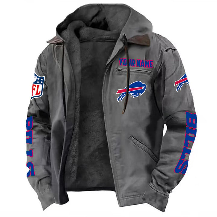 Buffalo Bills Hooded Cardigan Jacket  V1 NAK
