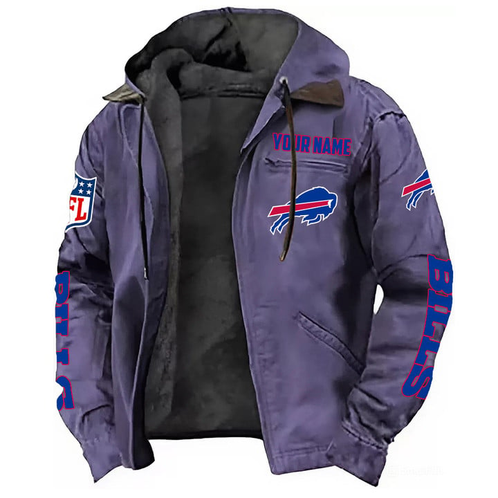 Buffalo Bills Hooded Cardigan Jacket  V1 NAK