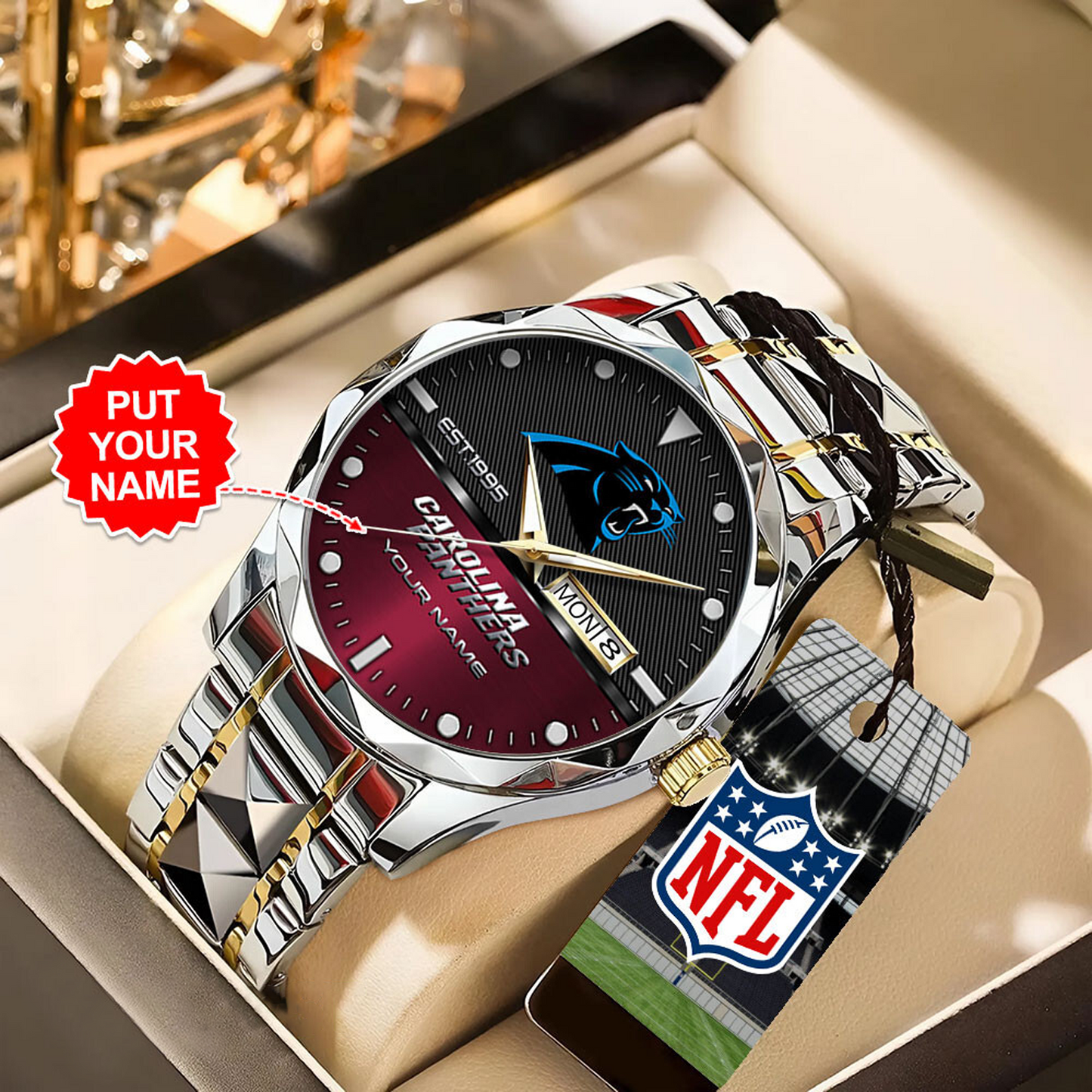 CAR x NFL Alloy Luxury Quartz Watch DATND TANTD